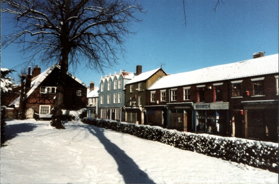 Snowscape, St Augustine's churchyard, Norwich